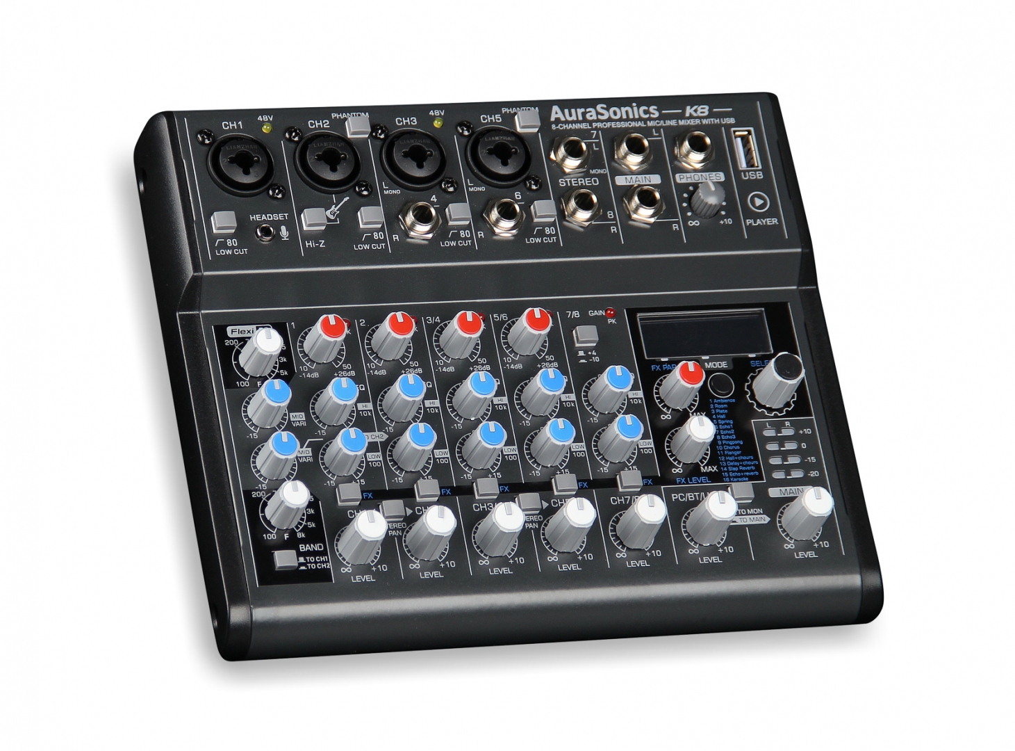 AuraSonics K8 компактный микшерный пульт в Ряжске