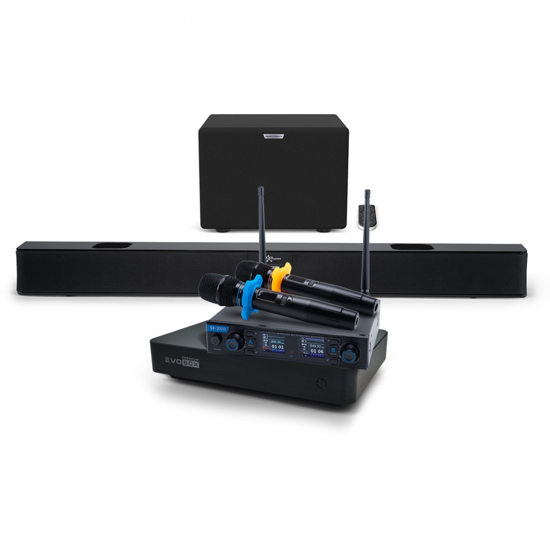 Hi-End караоке-система EVOBOX Premium + EvoSoundBar (саундбар с караоке) в Ряжске