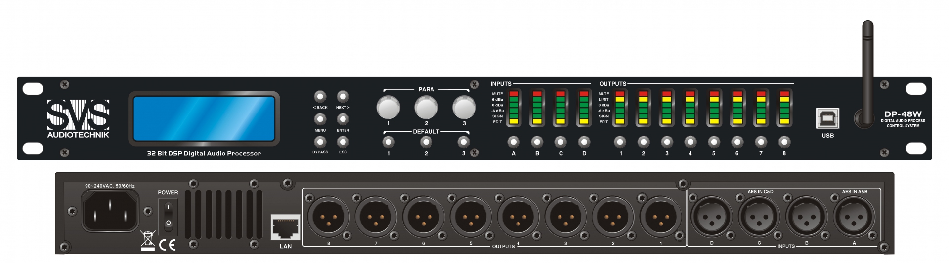 SVS Audiotechnik DP-48W Цифровой процессор: 4 входа 8 выходов в Ряжске