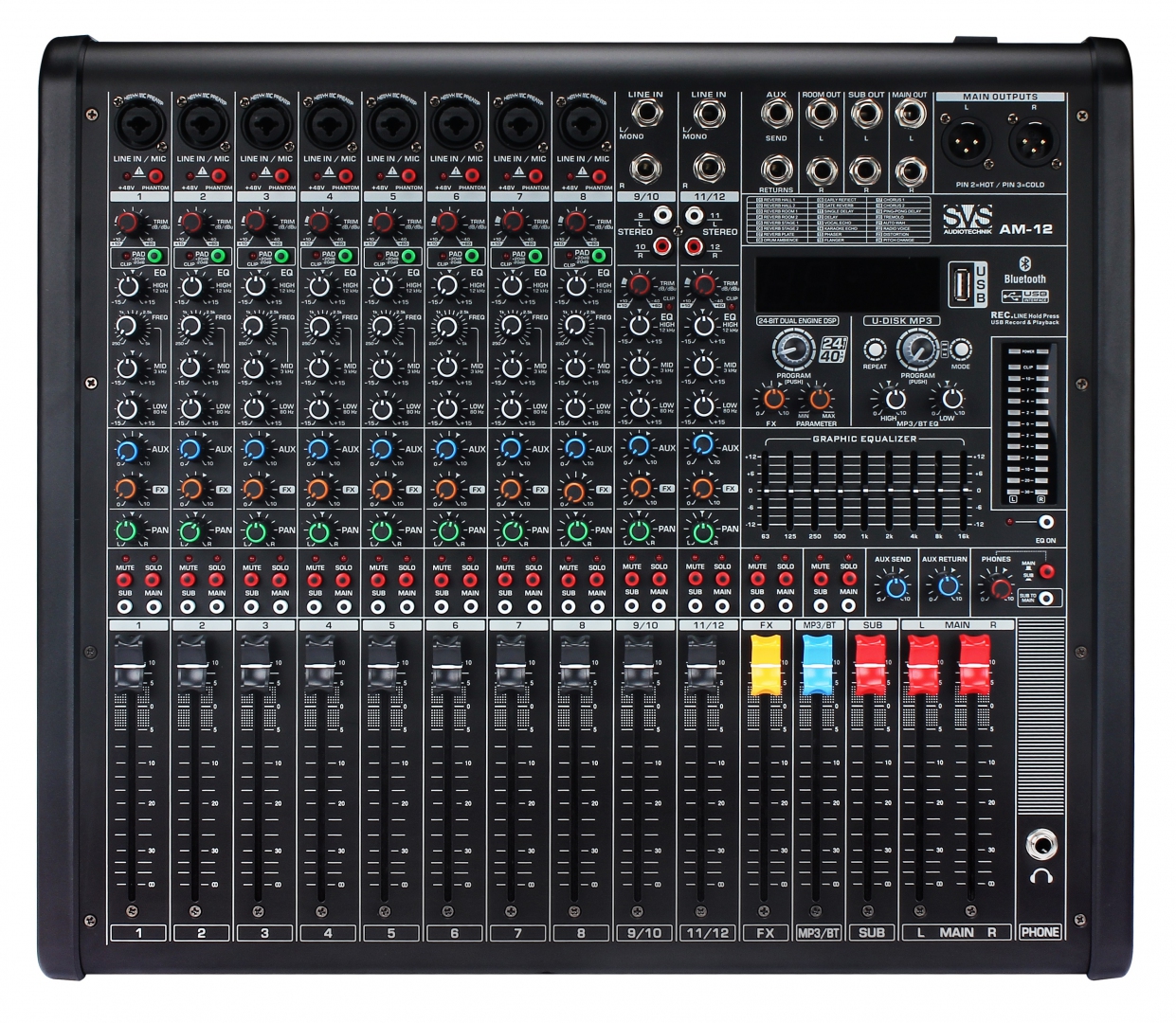 SVS Audiotechnik mixers AM-12 Микшерный пульт аналоговый, 12-канальный в Ряжске