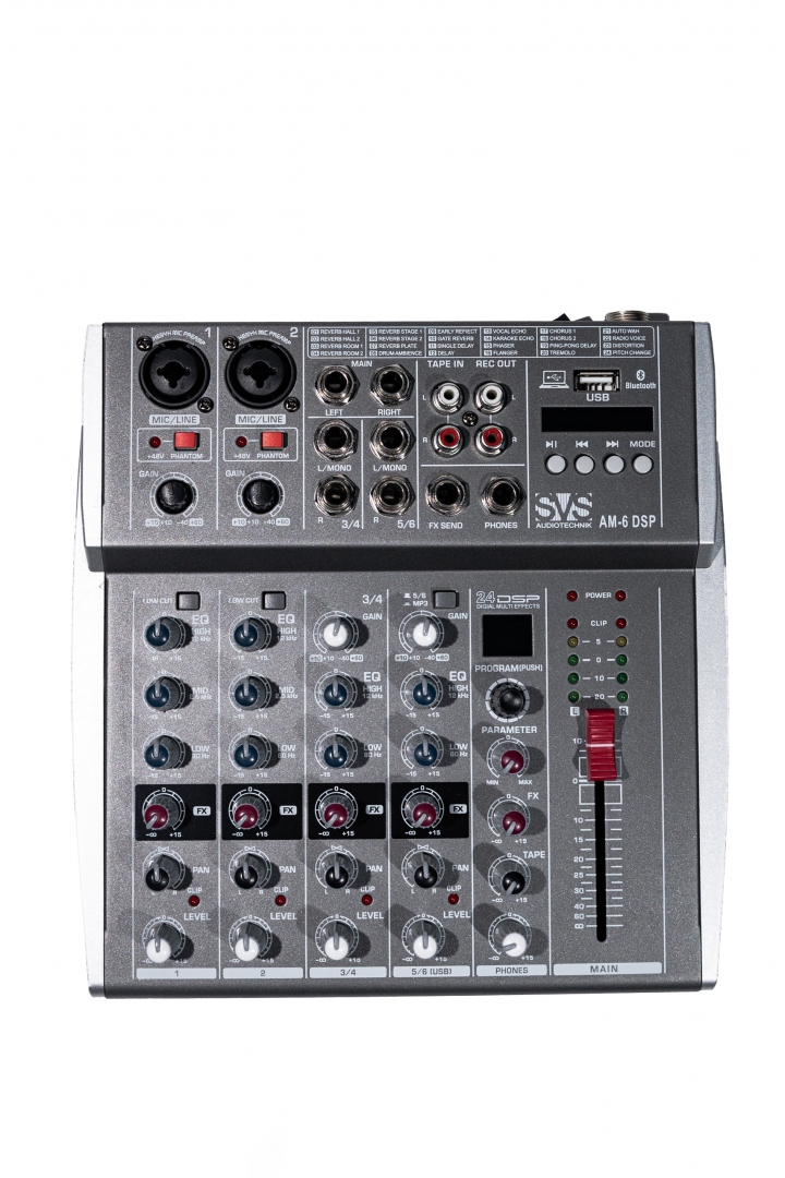 SVS Audiotechnik mixers AM-6 DSP Микшерный пульт аналоговый, 6-канальный SVS Audiotechnik mixers в Ряжске