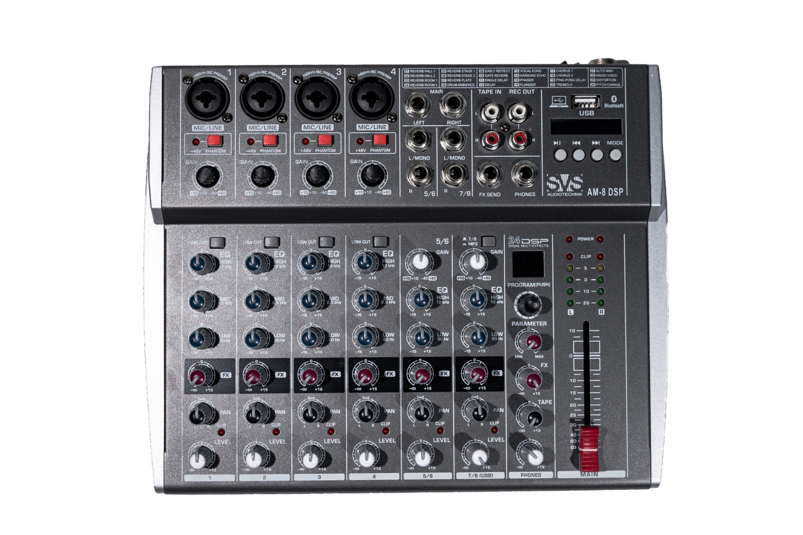 SVS Audiotechnik mixers AM-8 DSP Микшерный пульт аналоговый, 8-канальный в Ряжске