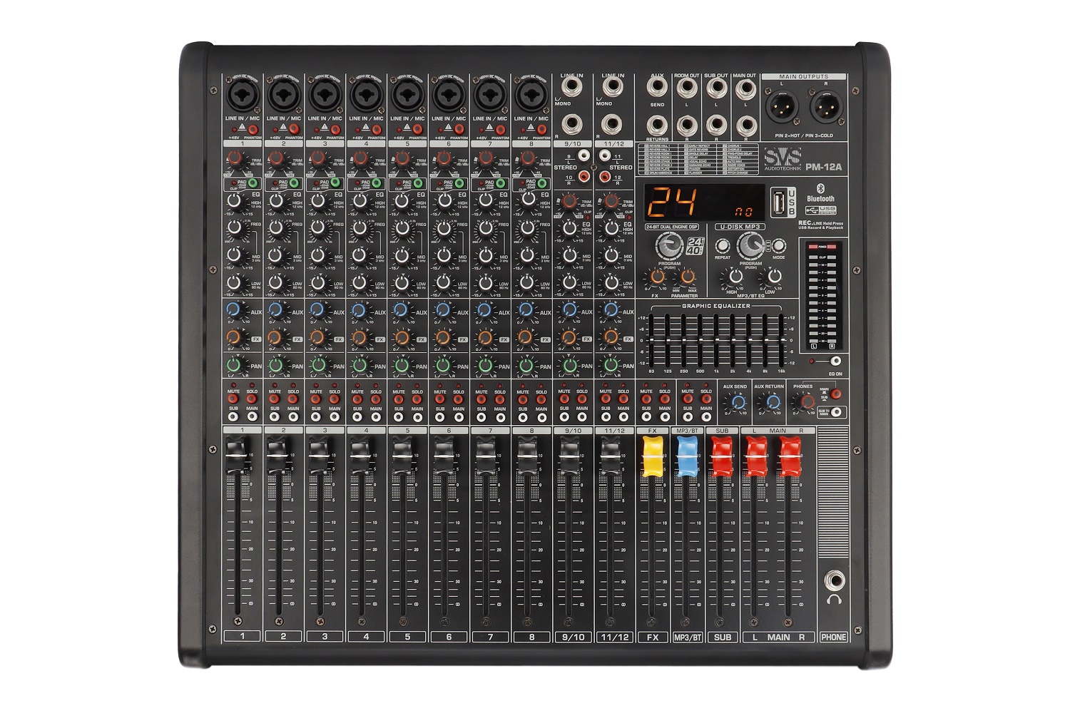 SVS Audiotechnik mixers PM-12A Активный аналоговый микшерный пульт, 12-канальный в Ряжске
